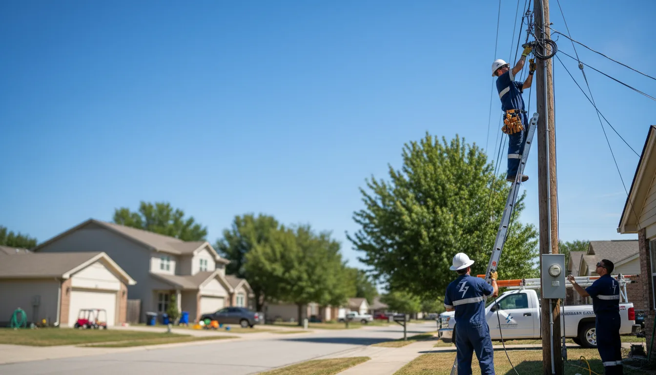 Residential electrician providing installation services in Courtland, MS